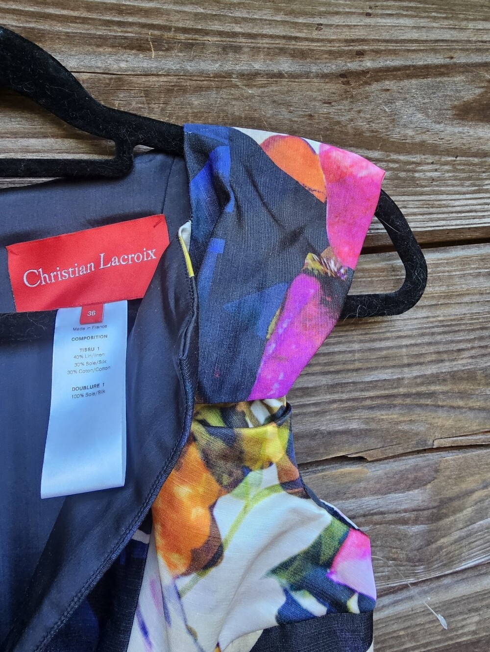 Christian Lacroix Paris Floral Sheath Dress Size 36 (US 4) - Picture 8 of 9